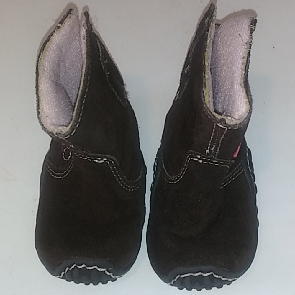Genuine Baby Girls Suede Boots Size 2